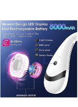 مروحة عنق بشاشة LED