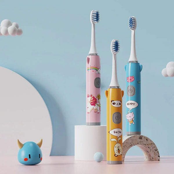 فرشاة أسنان كهربائية للأطفال برسوم متحركة