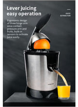 عصارة الحمضيات الكهربائية 350 واط – مستخرج عصير البرتقال والليمون من الفولاذ المقاوم للصدأ