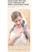 مدلك الرقبة والكتف الصغير مع حرارة | كمادات ساخنة للعضلة شبه المنحرفة، تخفيف بدون استخدام اليدين