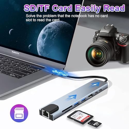 سماRT لينك - محول متعدد الوظائف 8 في 1